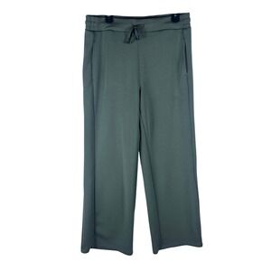 Member's Mark Womens Sandwash Wide Leg Pant Sage Green Large Relaxed Athleisure